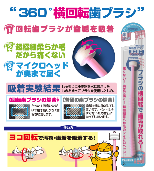 回転歯ブラシヨコヨコマイクロヘッド